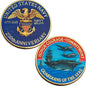 250th Anniversary U.S. Armed Forces Commemorative Coin - Patriotic Military Collectible with Engraved Service Branch Insignia，Patriotic Marine Corps Collectible (Navy)