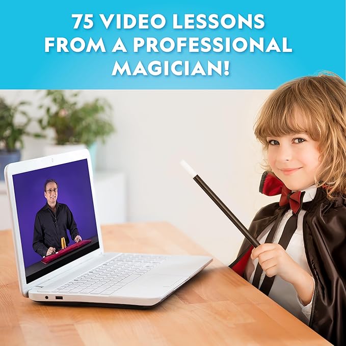 Blue Marble National Geographic Mega Magic Set - More Than 75 Magic Tricks for Kids to Perform with Step-by-Step Video Instructions for Each Trick Shown by a Professional Magician (Amazon Exclusive)