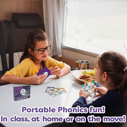Phonics Card Game - Advanced Set (Levels 4 and 5) A Fun Game to Build Phonics and Reading Skills. Learn Tricky phonemes (digraphs/dipthongs/Word Families/Silent Letters & More!)