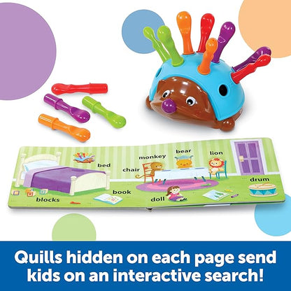 Learning Resources Spike The Fine Motor Hedgehog First Words - 15 Pieces, Age 18 Months+ Toddler Toys, Fine Motor Fun, Preschool Fine Motor Skills, Toddler Activity