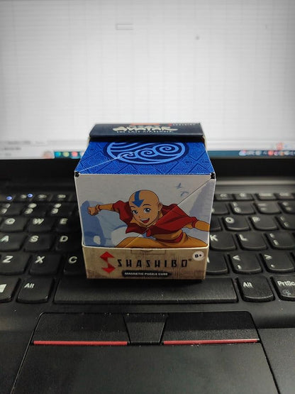 SHASHIBO Avatar The Last Airbender Shape Shifting Box - STEM Magnetic Fidget Cube That Transforms Into Over 70 Shapes, Download Fun in Motion Toys Mobile App (Water)