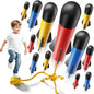Rocket Launcher for Kids, 12 Foam Rockets, Launch up to 100+ft, Outdoor Outside Backyard Toys for Boys & Girls, Birthday Gift Toys for Kids Boys Girls Age 3 4 5 6 7 8 Years Old