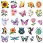 Glitter Temporary Tattoos for Girls 10 Sheets Glitter Flowers Bird Butterfly Heart Temporary Tattoos for Girls Kids Birthday Party Supplies Gifts Decoration