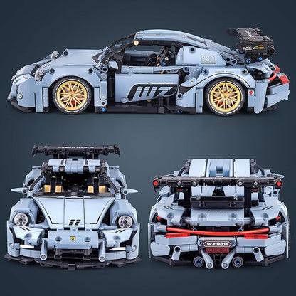 HIGH GODO Technic Car Building Blocks Set for Adults, 1465 Pieces 1:14 Super Sports Car Model Building Kits, Racing Car Collectible Gifts for Men Teenagers Boys Aged 12+