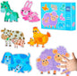 FLYINGSEEDS 6 Packs Parent-Child Themed Wooden Jigsaw Puzzles for Toddlers Ages 1-3, Level-Up Puzzles for Beginner, Montessori Learning Toys Preschool Family Activity for Kids Ages 2-5