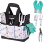WORKPRO 5PCS Garden Tool Set, Aluminum Heavy Duty Gardening Tool Set with Bag, Outdoor Garden Hand Tools, Gardening Gifts