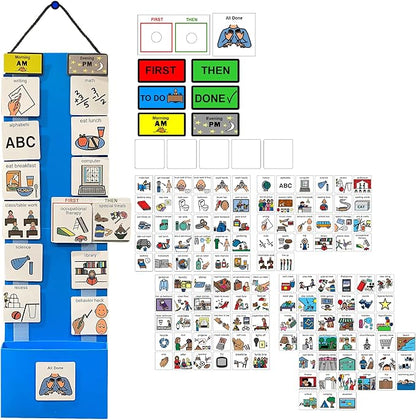 Visual Schedule for Kids – 133 Durable Plastic Picture Cards with Soft Loop Coins | Daily Routine & Chore Reward Chart for Home, School, Autism, ADHD & Special Needs Behavior Support