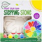 Creative Roots Mosaic Flower Garden Stepping Stone Kit, Includes 7-Inch Ceramic Stone & 6 Vibrant Paints, DIY Stepping Stone Kit for Kids Ages 6+