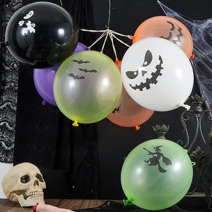 JOYIN 36 Pieces Halloween Punch Balloons for Kids Game Birthday Party Favor Supplies Decorations, Trick or Treat Toys, School Classroom Game Goodie Bags Stuffers