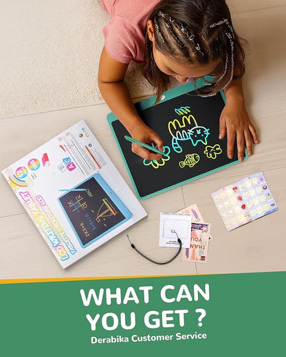 KOKODI LCD Writing Tablet, 16 Inch Colorful Toddler Doodle Board Drawing Tablet, Erasable Reusable Electronic Drawing Pads, Educational and Learning Toy for 3-6 Years Old Boy and Girls(Green)