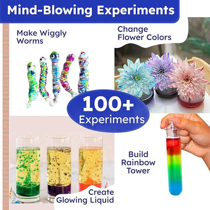 Butterfly EduFields 100+ Science Kits for Kids Age 4-8 | Science Kit Gifts for 6 Year Old Boys & Girls | Science Experiments for Kids 6-8 | Science Kits Age 4-8 | Cool 7 Year Old Gifts