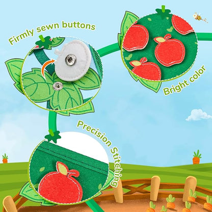 Farm Busy Book for Toddlers 1-3 - 1 Year Old Boys Girls Gifts Toys, Educational Quiet Activity Book with Life Skills, Toddler Travel Toys 1-2