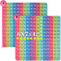 AK-SHIP Doubled Side Macaron Multiplication Game and Addition Numbers POP Fidget Math Toys, Create Various Math Operations, Stress Relief Fidget Learning Game Fidget Math Toys （1 Piece）