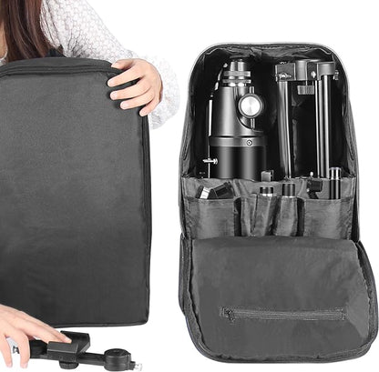 Telescopes for Adults Astronomy, 80mm Aperture 600mm Refractor Telescope for Kids & Beginners, Compact and Portable Travel Telescopio with Backpack