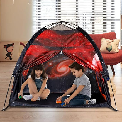 Kids Play Tent Lucky Castle Playhouse for Kid Easy Fun Dome Tent Camping Tent Indoor and Outdoor Imaginative Play Perfect Kid's Gift