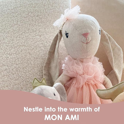 MON AMI Gloria The Bunny Ballerina Stuffed Animal Doll – 26”, Rabbit Plush Ballerina Doll, Use as Toy or Room Decor, Great Easter for Kids of All Ages