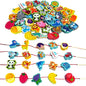Montessori Wooden Lacing Beads for Kids,42 Pcs Preschool Activities String Car Animals Vegetables Beads Toys,Educational Threading Learning Beads Toys for Toddler 3 4 5 6 Year Old Boys Girls