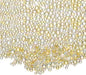 Iridescent Glass Tiny Bubble Beads, 0.4-3mm 10g No Hole Micro Mini Round Golden Yellow Water Droplets Beads - Applications: for Resin Filler, Nail Art, Dollhouse Bath Tub