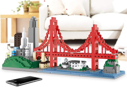 Architecture Skylines Micro Mini Block San Francisco Building Model Set Present Gift for Adults Ages of 14+ 1610pieces