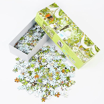 MOMIBOOK 1000 Piece Puzzle for Adults Jigsaw Puzzles of The Wedding is in Progress, Painting Image Spring Difficult Challenging Hard Impossible Puzzle Unique Funny Party Wedding Birthday Gifts