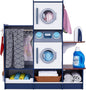 Lil' Jumbl Kids Washer and Dryer Playset, Wooden Children's Pretend Laundry Set, Includes Broom, Dustpan, Iron, Hangers & Basket, Realistic Laundry Room for Kids
