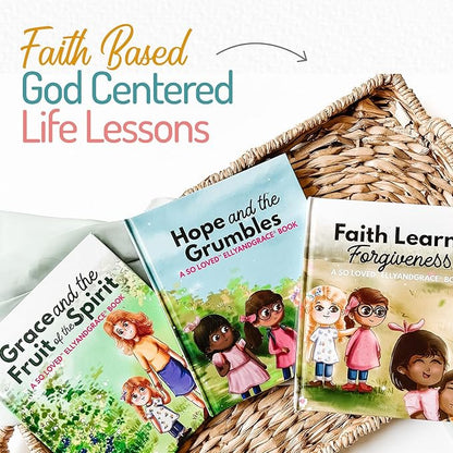 Elly & Grace Bible Stories for Kids, So Loved Collection: Book and Doll Set Teaching Christian Toddlers Faith Lessons, Great Baby Baptism Gifts for Girls (So Loved Set)