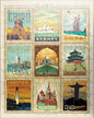 MyPuzzle World Travel, Collage, Vintage Poster - Premium 100 Piece Jigsaw Puzzle for Adults