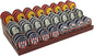 100% Solid Wood Challenge Coin Display Stand,Three-Tier Coin Rack Military Coins Display Holders Shelves,9 Row Wooden Army Collectible Coins Holder Case Holds 60-75 Coins