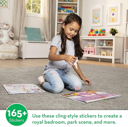 Melissa & Doug Reusable Sticker Pad: Princess Castle - 200+ Stickers and 5 Scenes