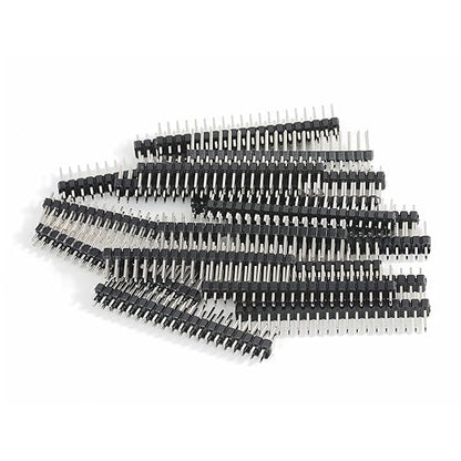 20Pcs 0.1" 2x20-pin Strip Dual Male Header Compatible for PCB, Breadboards, Raspberry Pi, Ardiuno Compatible with Raspberry Pi Zero GPIO