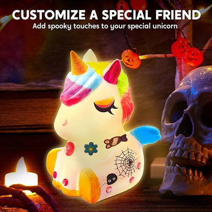 Klever Kits DIY Night Light- Paint Your Own Unicorn Lamp- Arts & Crafts Kit School Activities Art Supplies Painting Kits, Birthday Gifts for Girls Boys Aged 6+