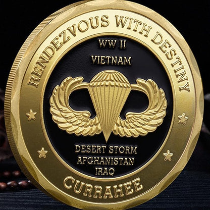 101st Airborne Division Military Challenge Coin – Eagle Crest Army Collectible – US Army Veteran Gift, Commemorative Coin for Men and Military Fans