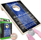 Coinhole Desktop Coin Bouncing Party Game Set | Tabletop Cornhole Board Game | Small Cornhole Travel Game Includes Coins