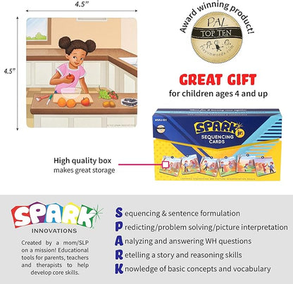 Sequence for Kids Cards, Speech Therapy Materials, Homeschool SEL, Autism, Tell A Story Picture Cards, Social Skills, Picture Cards, ESL, ELL