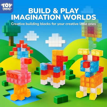 TOY Life 36PCS Magnetic Blocks for Kids Ages 4-8, Magnetic Building Blocks for Toddlers 3-5, Magnet Toys for Toddler, Kids Building Blocks, Toddler Building Toys