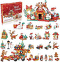 Christmas Advent Calendar 2024 for Kids 24 Days Christmas Countdown Calendar, Advent Calendar Toy for Kids 3 Years and Up with 24 Surprise Building Blocks Toys