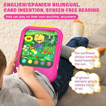 Kids Learning Tablet Educational Learning Pad for Toddlers 2-5 to Learn Alphabets, Numbers, Foods, Time, Music, Talking Cards for Toddlers，Learning Educational Toy Kids Gifts