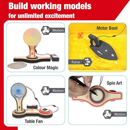 Butterfly EduFields 20in1 Motor Machines STEM Projects Kit for Kids Age Ages 5-7 6-8 8-10 | STEM Toys for Kids 5 6 7 8 9 10 Year Old | Robotics & Engineering Toys | Gift for 6 7 8 9 10 Year Old