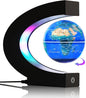 Magnetic Levitating Globe with 7-Color LED Lights, 360° Rotating Floating World Map Lamp, STEM Educational Night Light for Geography Learning, Cool Desk Decor & Unique Gift for Kids & Adults