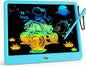 KOKODI 15 Inch LCD Writing Tablet with Anti-Lost Stylus, Erasable Doodle Board Colorful Toddler Drawing Pad, Car Travel School Games Toys for 3 4 5 6 7 8 Kids, Birthday Gift for Girls Boys Blue