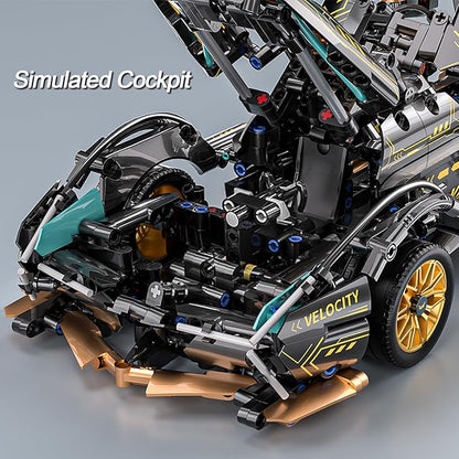Sport Car Building Block Sets for Adults,Race Car Collectible 1:14 Model Scale Engineering Toy Birthday Gifts for Men Teens Boys Car Fans 8+ 8-12 12-16 13 14 14+