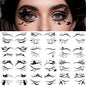 24 PCS Halloween Makeup Eye Temporary Tattoos Waterproof, Upper & Lower Lash Design Spider Web Bat Eyeliner Eye Shadow Tattoos Makeup Kit for Adult Women Men Girls Cosplay Halloween Party Decals