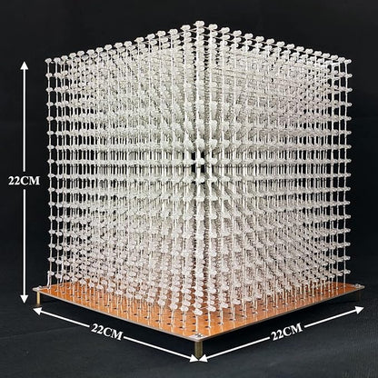 Mini 3D Led Cube DIY Electronics Kit Soldering Project Kit (3D16MINI-ALLBLUE-KIT)