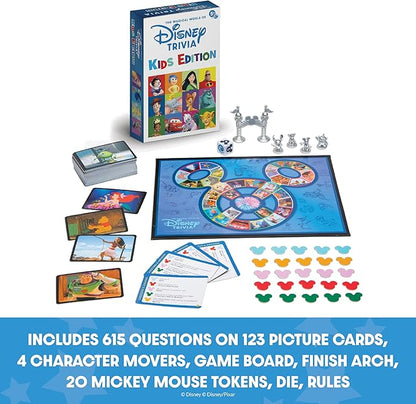 PlayMonster The Magical World of Kids Disney Trivia Games – Board Games for Family Night, Family Games, Multi-Player Board Game, Family Board Game, Travel Games, Disney Game, Ages 5+