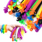 codree 48 Pcs Halloween Stretchy Fidget Toy, Colorful Stretchy Strings Sensory Fidget Toys, Sensory Stress Relief Stretch Toys with Ghost Pumpkin Bats Skull for Kids Party Favors Treat Bags Gifts