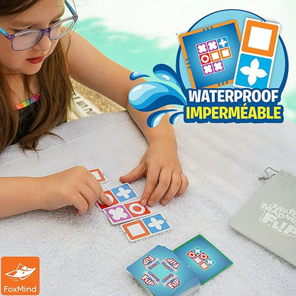 FoxMind Games: Match Madness Flip - Travel Sized Pattern Matching Puzzle Game, Develop Problem Solving-Logic-Fine Motor Skills, Kids 7+, 1-2 Players