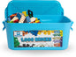 Brick Loot 1,000 Bricks Plus 70 Building Blocks Bulk Set – 1,070 Pieces with Deluxe Storage Box, Lego-Compatible Mixed Colors Classic Bricks, Creative STEM Construction Toys for Kids & Adults