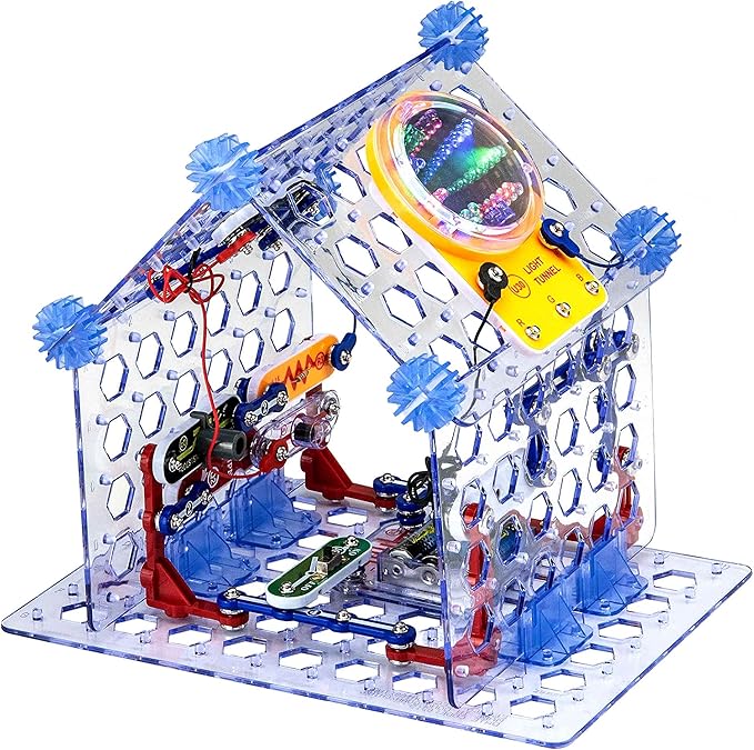 Snap Circuits 3D Illumination Electronics Exploration Kit | Over 150 STEM Projects | Full Color Project Manual | 50 Parts | STEM Educational Toys for Kids 8+