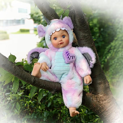 Baby Dolls, 18inch Large Realistic Cute Soft Body Real Life Baby Doll with Accessories for 3+ Year Old Girls Gifts, Pretend Play, Collection, Belief Slogan Design