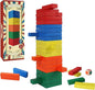 GOTHINK Wooden Blocks Stacking Game with Storage Box, 60PCS Toppling Colorful Tower Building Blocks Balancing Puzzles Montessori Toys Learning Sorting Family Games Educational Toys Gifts for Kids